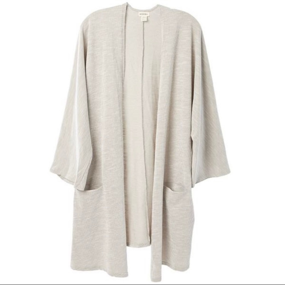 DONNI, Sandwash Cardigan gray
& white stripes